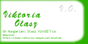 viktoria olasz business card